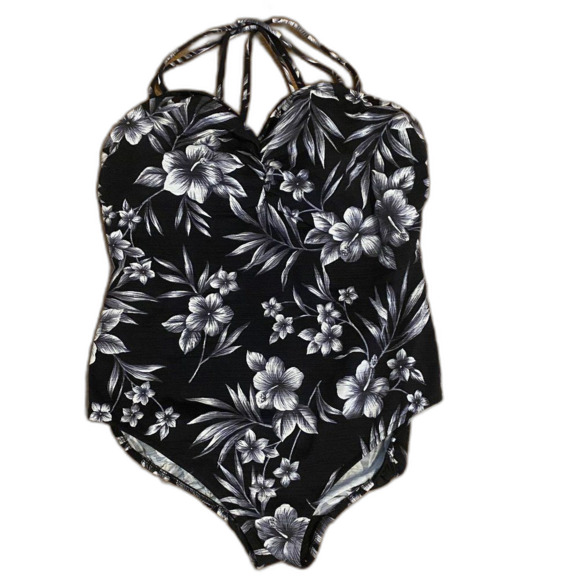 Delta Burke One Piece Floral Boho Swimsuit Womens Size 20W - Picture 1 of 8